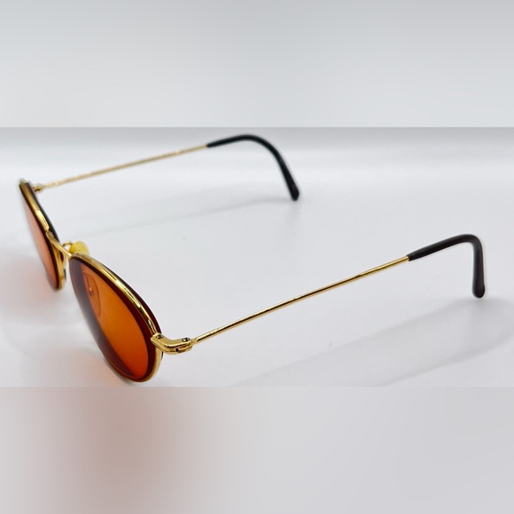 Vintage ViennaLine 1656 40 Gold Oval Sunglasses Frames Only - Picture 2 of 8
